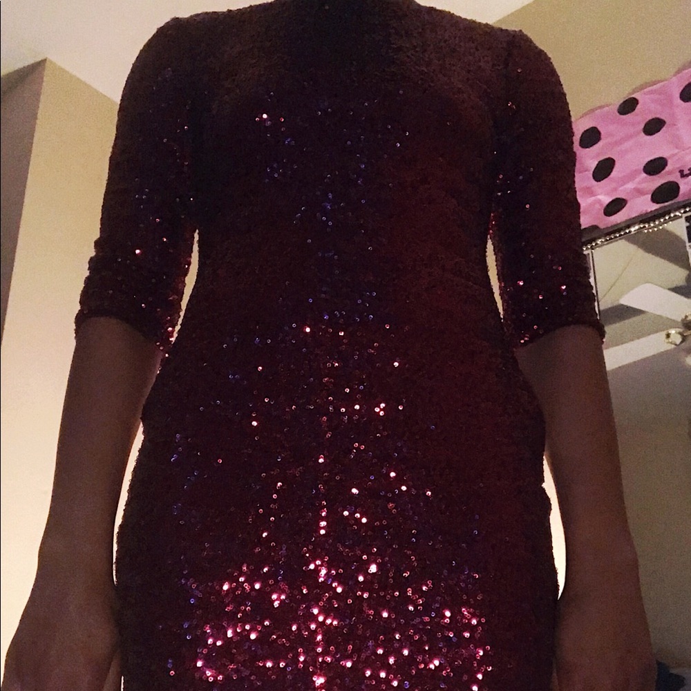 Crystal Sky Ruby Red Party Dress